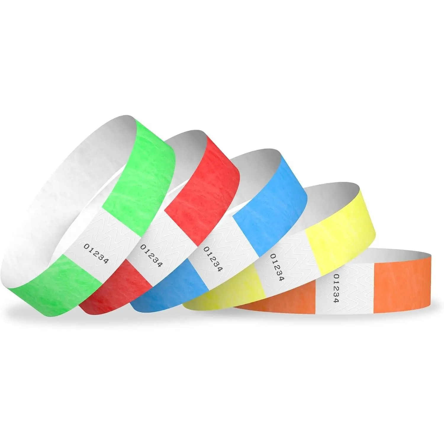 1,000 5-Color Variety Pack Tyvek Wristbands for Events | Comfortable Water & Tear-Resistant | USA Made ID Bracelets for Concerts, Party Security, VIP Admission
