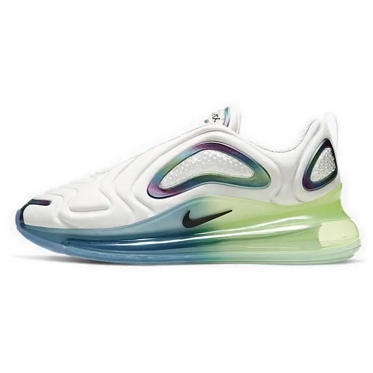 Nike Air Max 720 Bubble Pack Men's Low-Top Lifestyle Sneakers with Air Cushioning and Blue-Green Gradient Verifiable, with credentials and supporting global authentication
