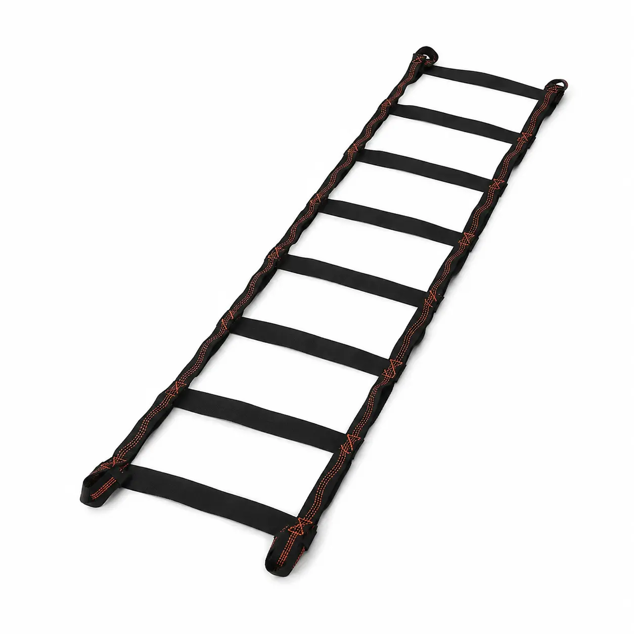 Heavy-Duty Agility Rope Ladder with Wide Rungs, Unisex Reinforced Webbing Design for Firefighters & Kids' Play, Strength, Athletes, Children's Outdoor Games, Enhances Coordination, Flexible Design, Climbing Ladder, Rescue Drills, Agility Training, Durable