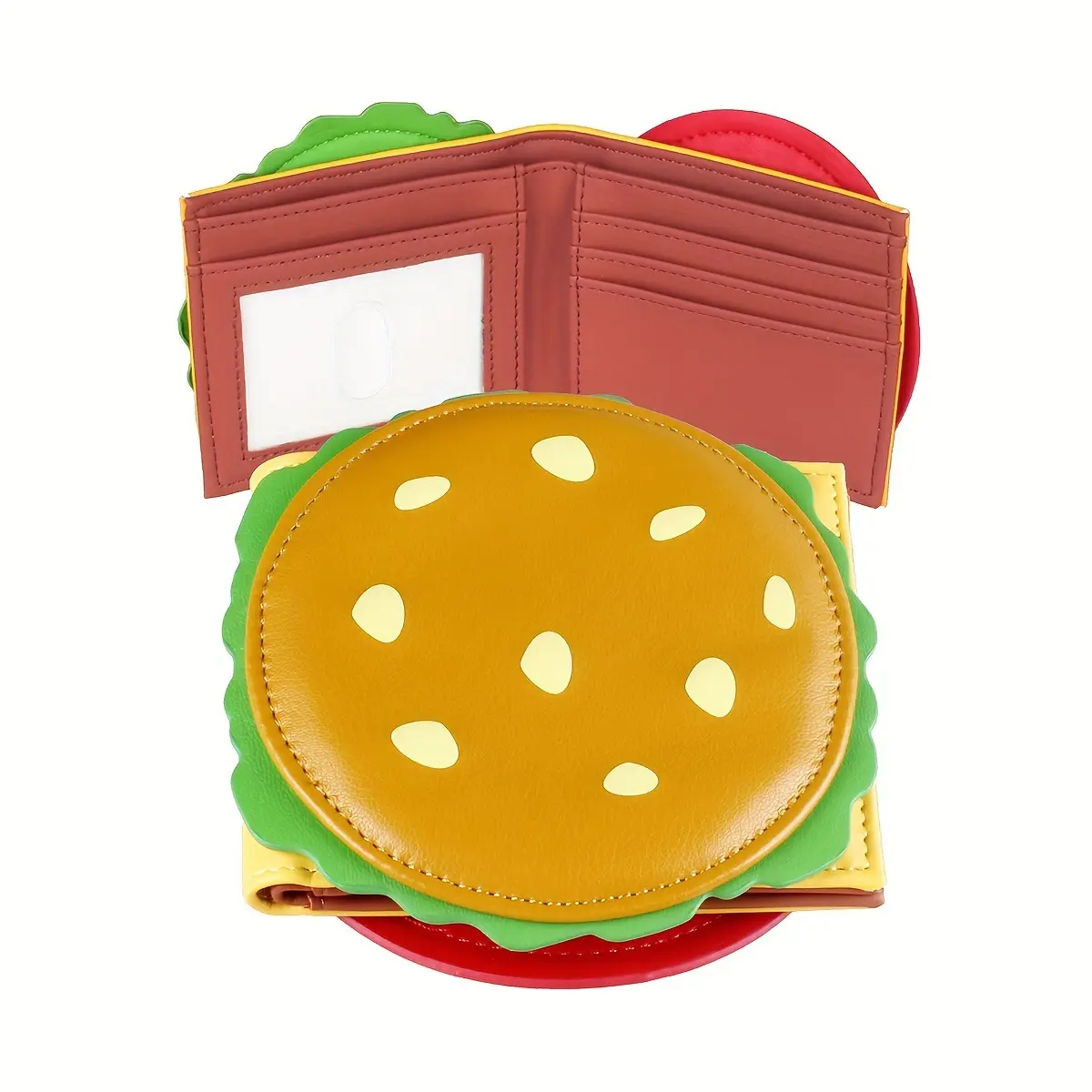 Burger-Shaped Women'S Cute Wallet Cheeseburger Wallet Novelty Gift Party Exquisite Wallet