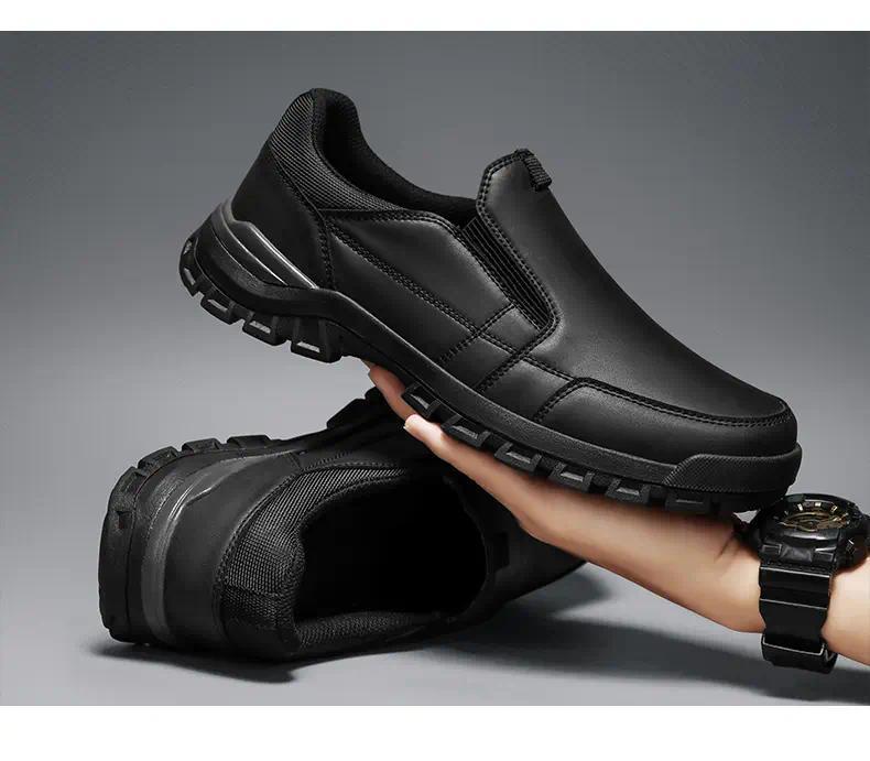 BIGWIG Men's Slip-On Athletic Shoes, Outdoor Hiking Shoes, lightweight and flexible, suitable for casual wear, walking, and outdoor activities, classic athletic hiking shoes, comfortable slip-on design