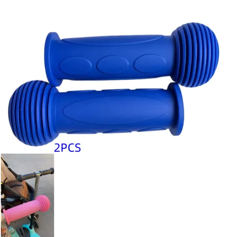 Anti-Slip Rubber Bike Handle Grips, Durable Soft Comfortable Ergonomic Design, Suitable for Mountain Bikes, Tricycles, Scooters, Electric Bikes