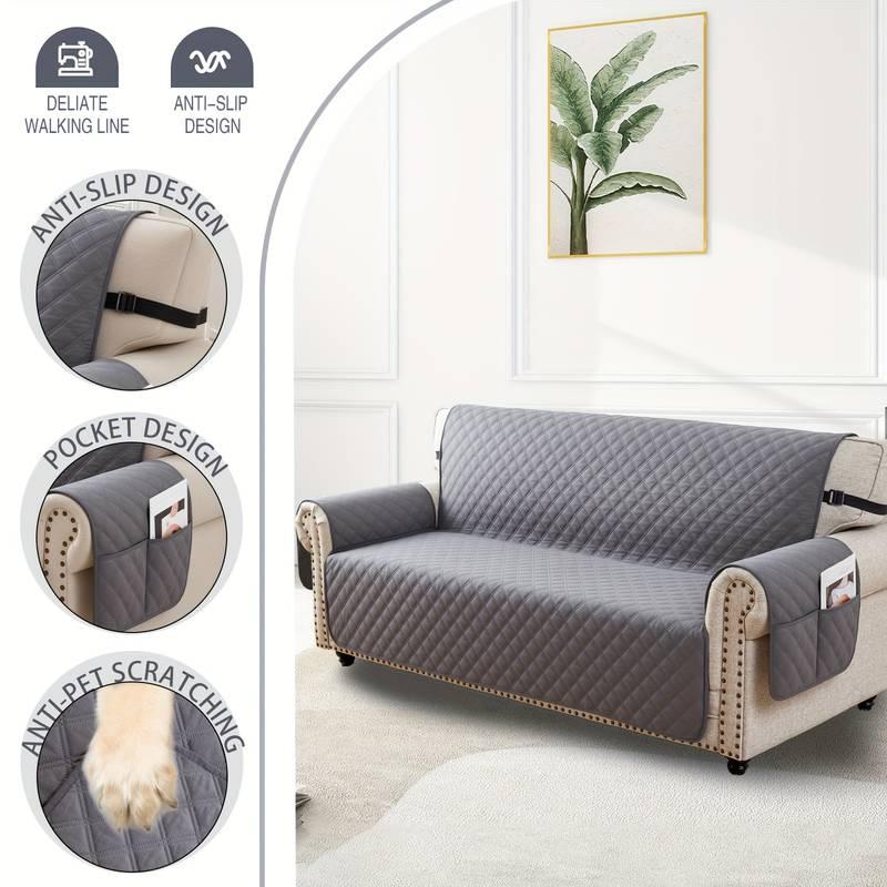 Soft Stretch Recliner Slipcover | 92% Polyester + 8% Spandex, High Elasticity Full Coverage, Anti - Slip Pockets,Prevent pet scratching, Machine Washable for Sofa Recliner Chairs