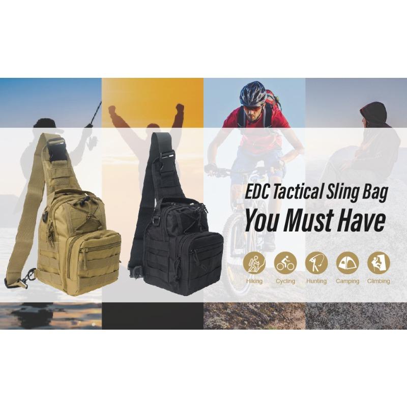 Tactical chest bag,crossbody bag, large-capacity shoulder bag, Molle system,EDC, 1000D Oxford cloth, wear-resistant, waterproof, men's and women's sling bag, suitable for outdoor sports, hiking, camping and daily use Tactical chest bag,crossbody bag, large-capacity shoulder bag, Molle system,EDC, 1000D Oxford cloth, wear-resistant, waterproof, men's and women's sling bag, suitable for outdoor sports, hiking, camping and daily use