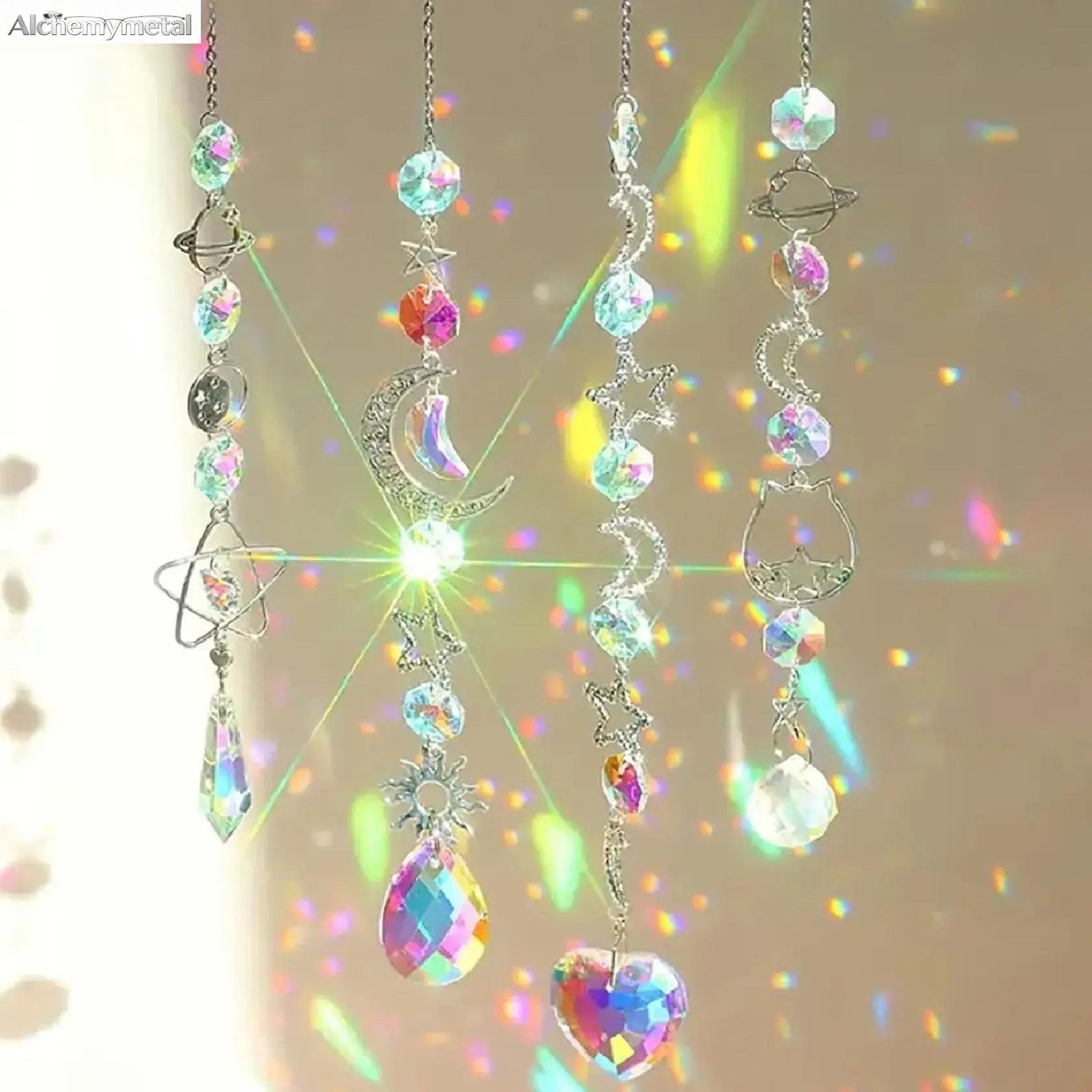 "Diamond Princess" Sun Catcher Dream Crystal Hanging Ornament - Dazzling Light-Shadow Wind Chime, Whimsical Home Decor, Girl Room Accessory, Sports & Outdoor Hangable Decoration