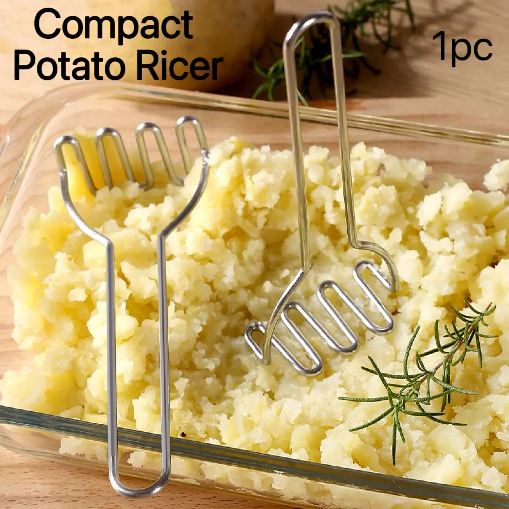 Stainless Steel Compact Potato Ricer Egg Masher, Kitchen Tool for Home Use, Avocado Squeezer, Durable and Easy to Clean, Perfect for Daily Cooking