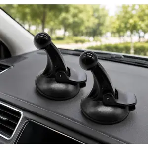 2 Pack GPS Windshield Mount Holder with Suction Cup, Car Windscreen Bracket Compatible with GPS Navigation Devices