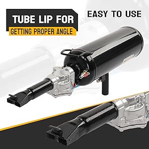 Karlhome 2.1 Gallon Air Tire Bead Blaster Seater w/Pressure Gauge & Handle, Wheel Trigger Seating Tool Inflator Tank for Motorcycle ATV Car, 87-116PSI Operating Pressure, Black