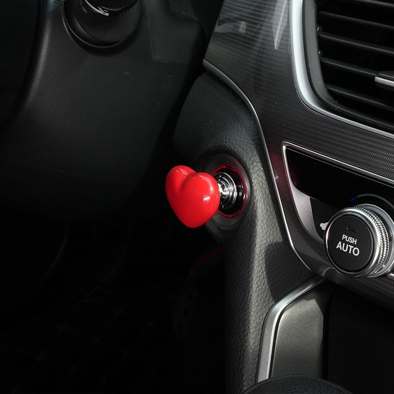 Car Engine Start Stop Button Decoration, Car Engine Start Stop Button Protective Cover, Universal Car Interior Decoration Accessories, Automotive