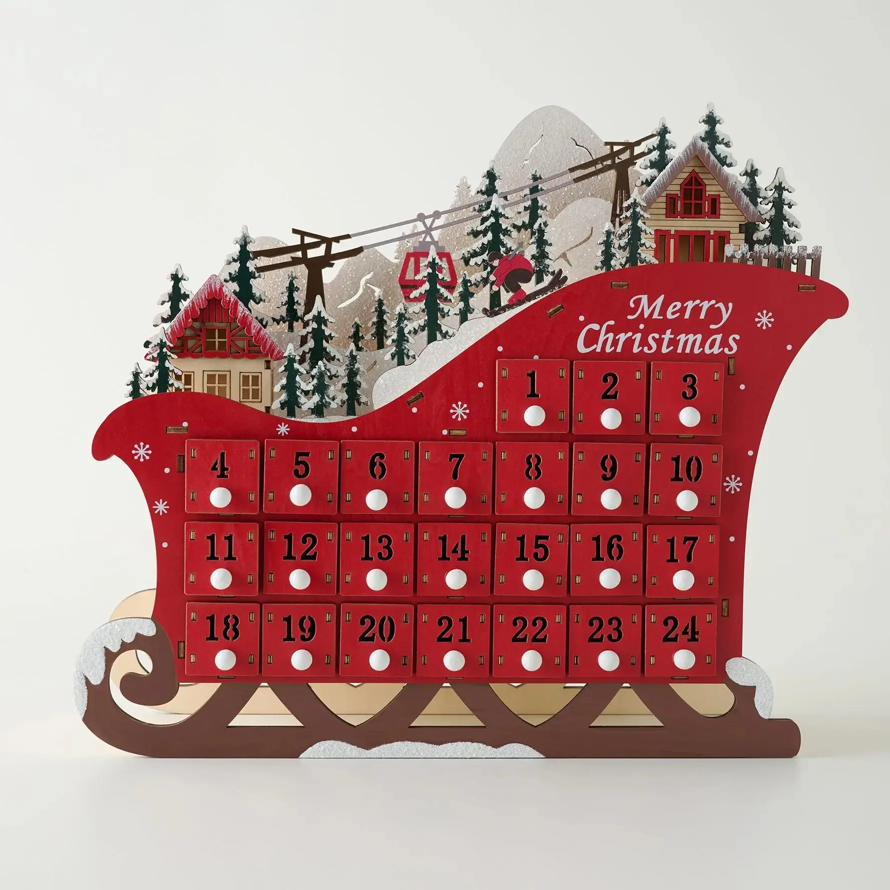 Home Reflections Lit Sleigh Advent Calendar