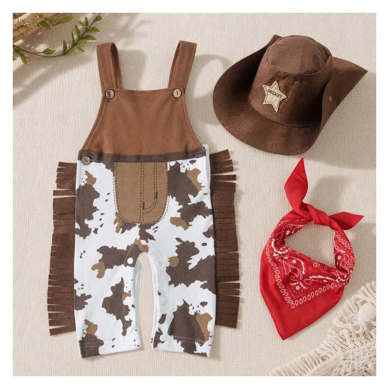 Baby Toddler Boys Cowboy Romper Halloween Dress Up Costume Children's ClothingGift
