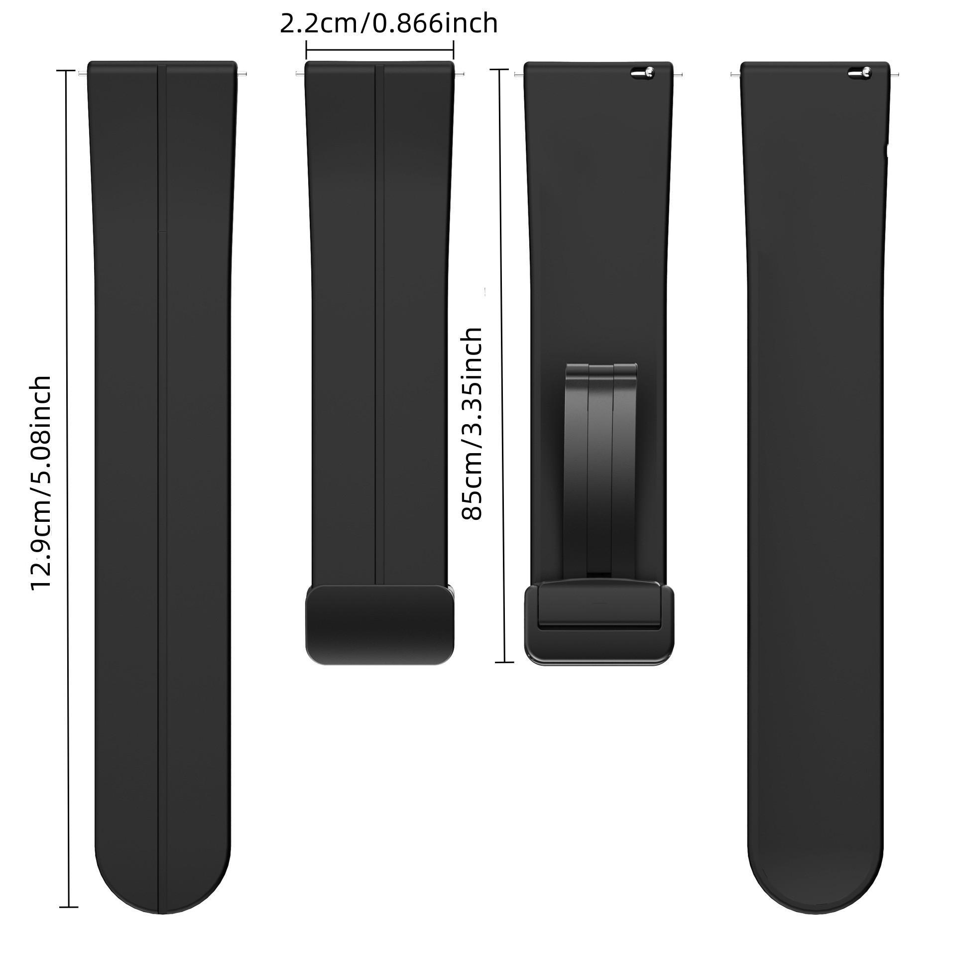 Silicone Magnetic Buckle Watch Band, Casual Business Sports Strap, Fits Samsung Huawei Xiaomi Garmin Smart Watches, Watch Accessories
