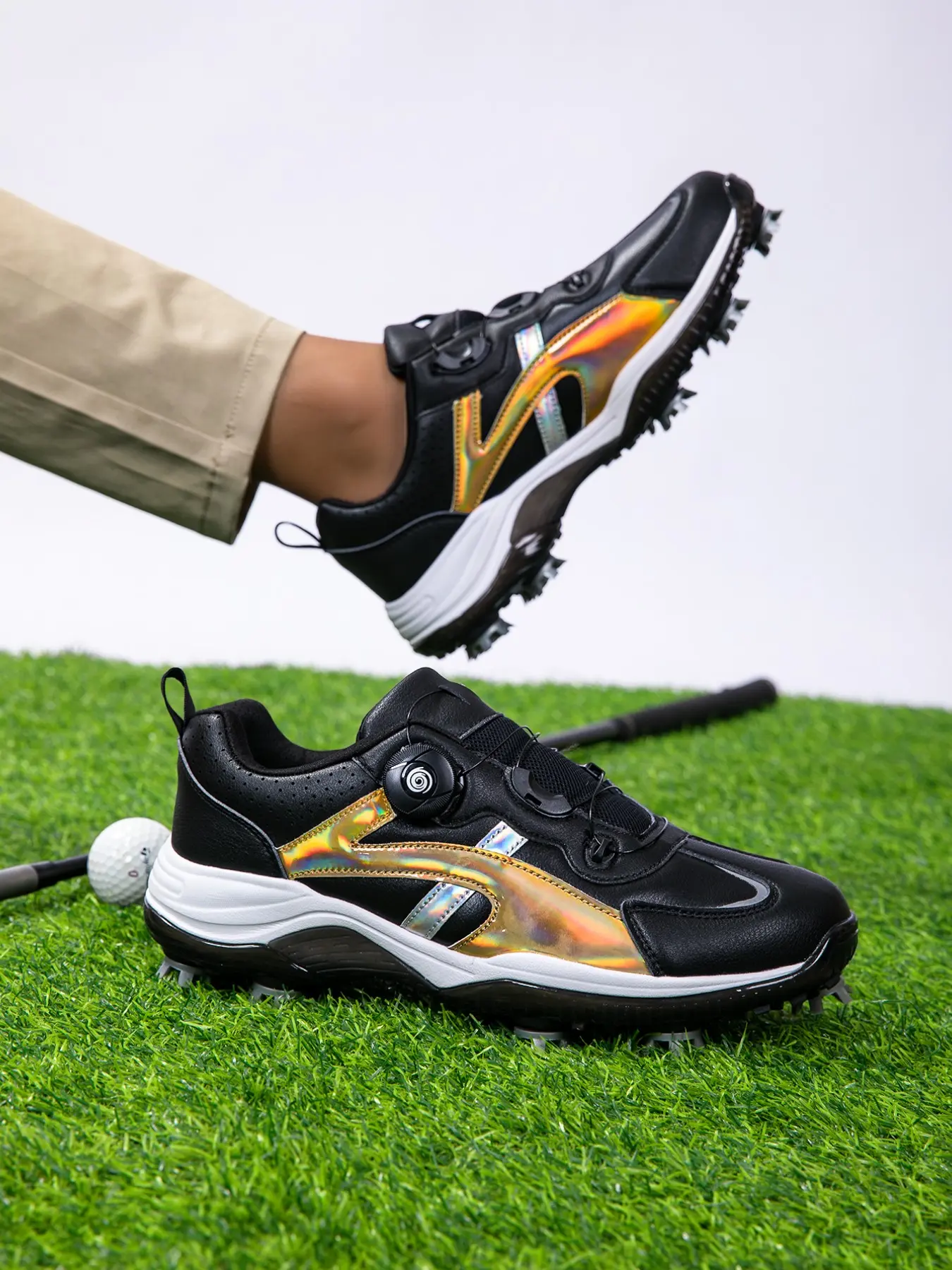 New Men's Professional Golf Shoes, Anti-Slip High Grip, Ideal for Golf Training and Matches, Durable Design for Optimal Performance