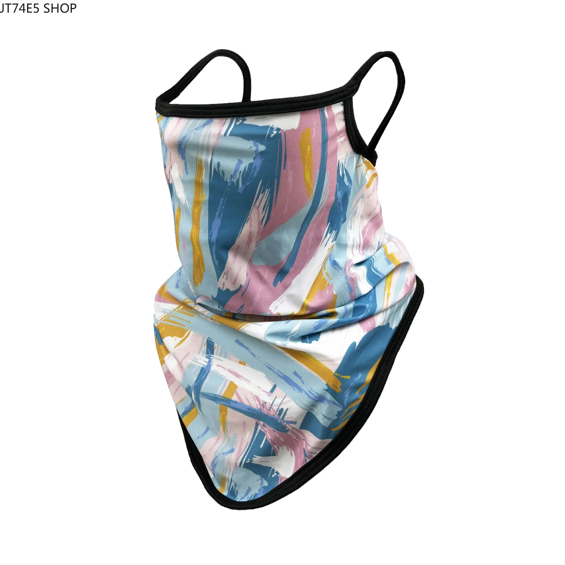 Summer Thin Ice Silk Face Sun Protection Mask, Neck Cover Breathable Windproof Face Veil, Wrap-Around Neck Gaiter for Full Face & Neck UV Protection