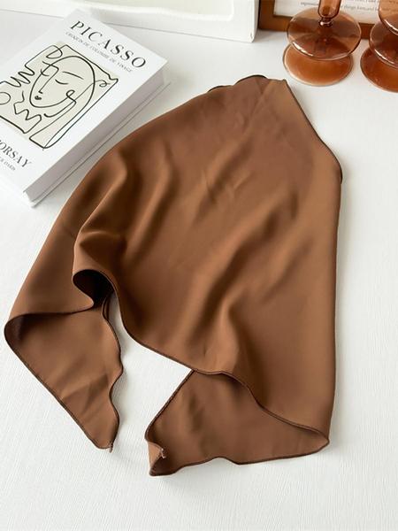 1pc Bohemian Solid Color Triangular Headband, Boho Style Scarf, Photo Prop & Sun Protection Bandanas Head Bandana Hair Scarf