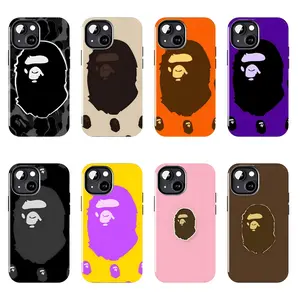 BAPE Ape Head Minimal Logo Phone Case Suitable for iPhone 17-11 Pro Max/Plus and  Samsung Galaxy S23-25