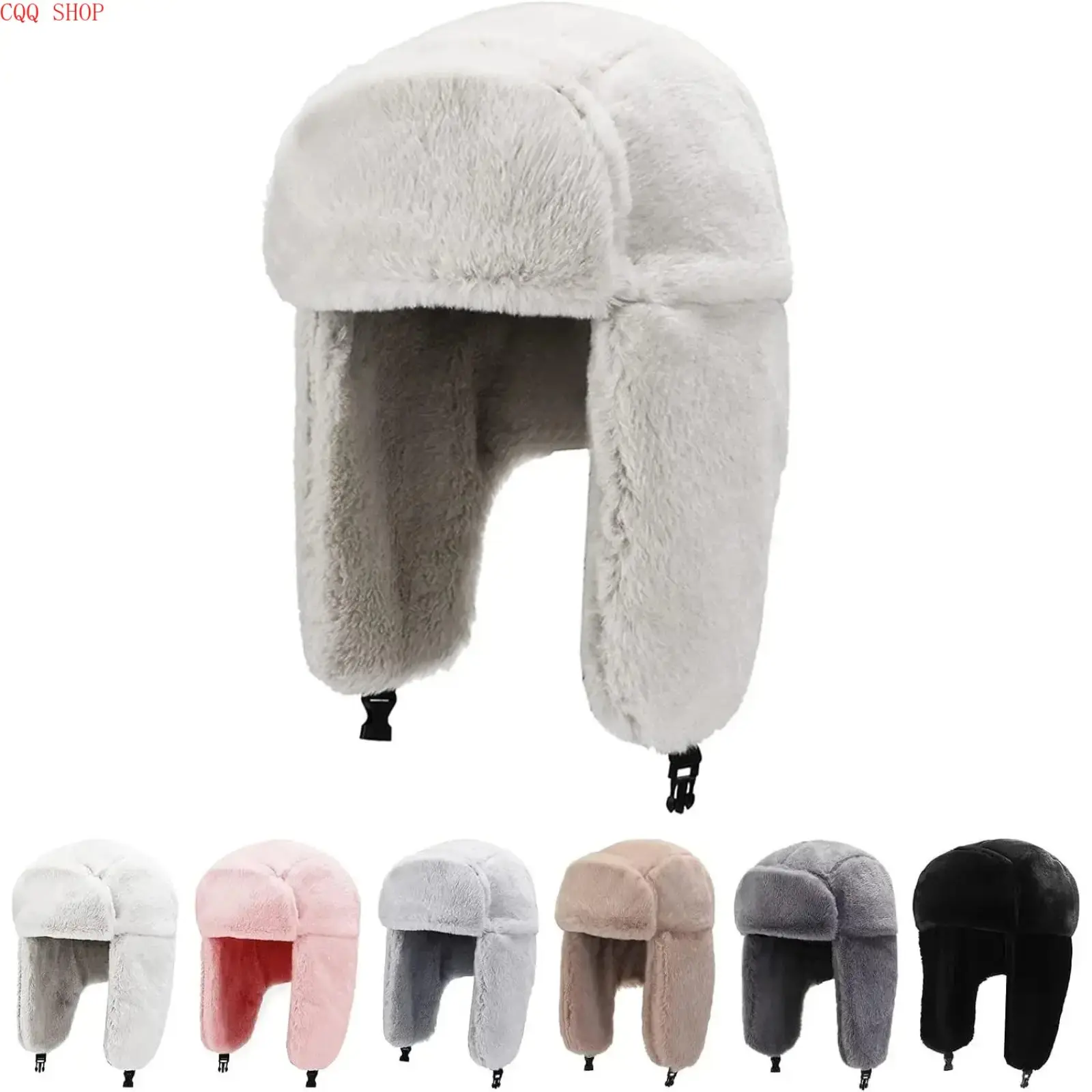 Winter Russian Trapper Hat with Ear Flaps - Warm Fur Hat for Men Women Adults(Gift)
