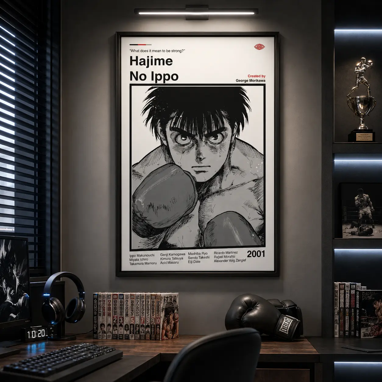 Hajime No Ippo Anime Poster: Minimalist Manga Art Print boxing wall poster boxing themed poster anime wall art otaku room decor Anime Poster Wall Art Print anime wall print sports themed room decor manga lover anime fan vintage anime poster