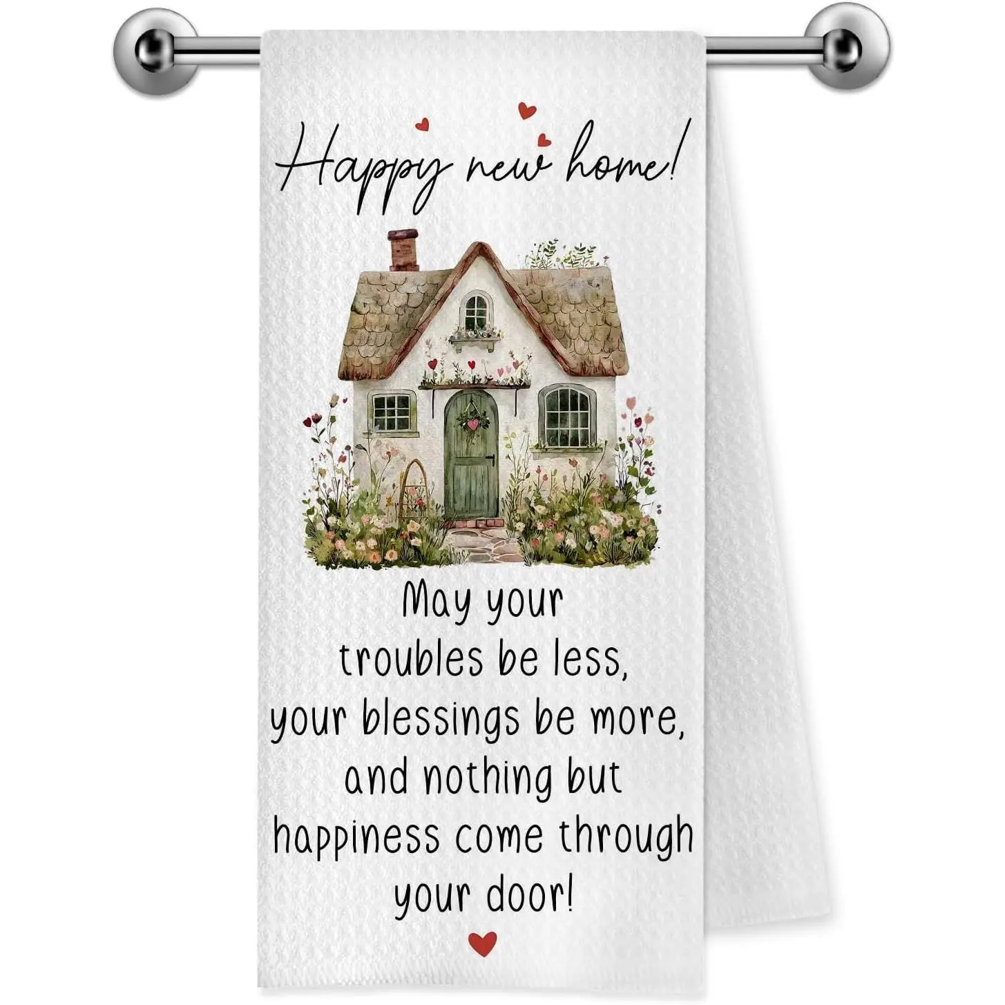 House Warming Gifts   Kitchen Towels, Housewarming Gifts for Women,  Homeowner  Decorative Dish  Hand Towels for Kitchen Bathroom, 16x24 Inch