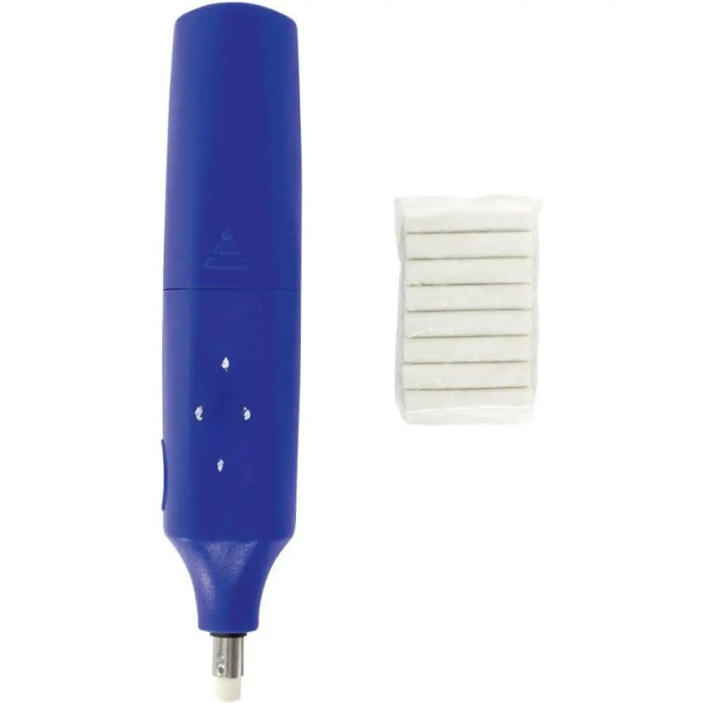 ,  Operated Eraser, Auto Erasers for Drawing, Painting, Sketching, Drafting, Architectural Plans, Comes with 8  erasers - Blue