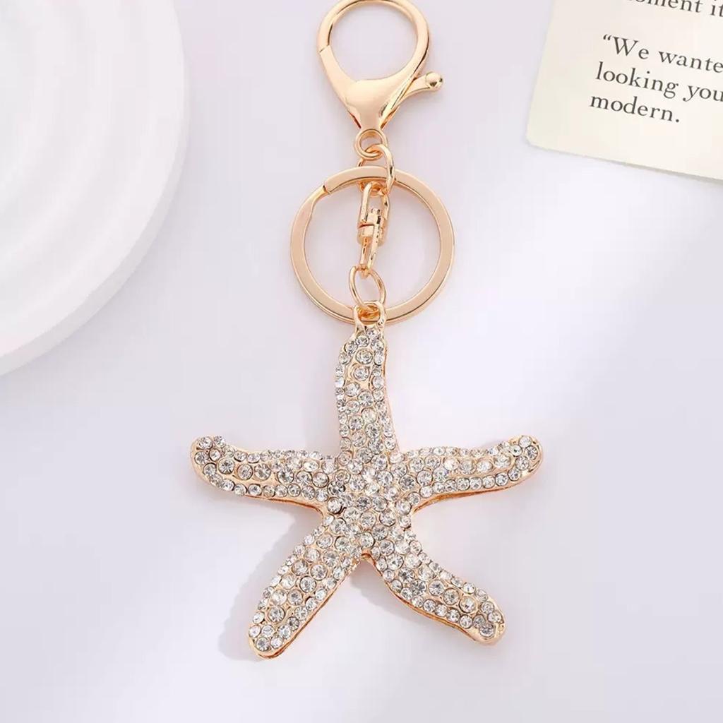 Fashionable Oceanics Themed Keyring Decorative Alloy Charm for Bags and Keys Decoration