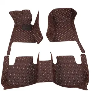 1: 1 Vehicle Model Custom Car Floor Mat For Volvo V40 2013~2019 Chevrolet Camaro 2010~2015 Peugeot 407 2008 Geely Manjaro 2021~2024 Left/right driving Auto Interior Accessories Leather Carpet Waterproof Diamond Design Full Coverage