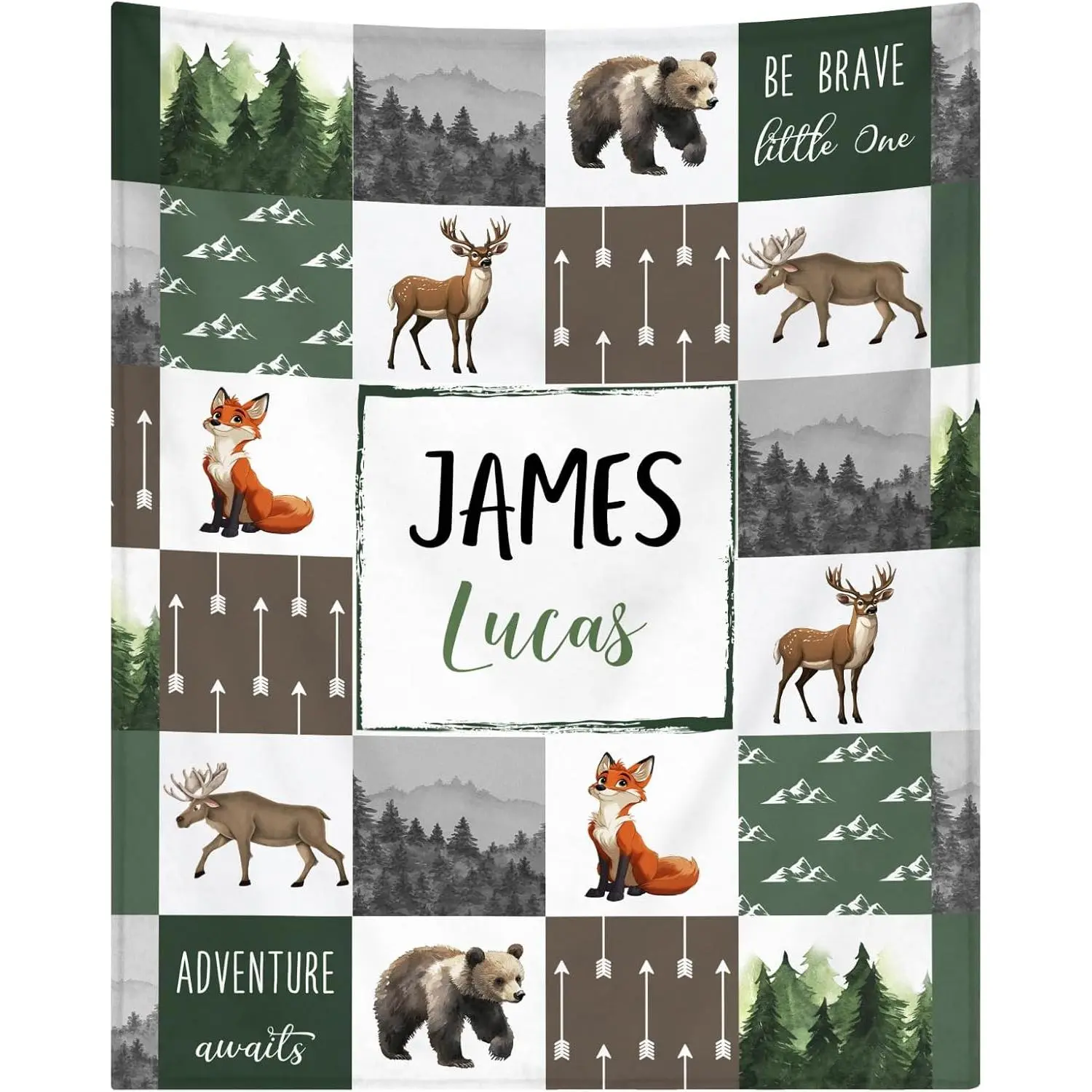 Personalized Blanket - Custom Blanket for Boys with Name for Kids Personalized Boy Gift for Christmas Birthday Shower Customized Blanket