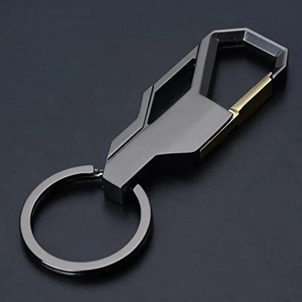 3-Piece Car Key Chain Set, Classic Black Business Style, Sturdy Key Ring for Key Storage and Organization