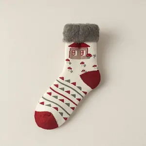 Winter New Thickened Christmas Socks Red New Year Warm Socks Personalized Comfortable Long Socks Christmas Gift