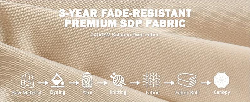 13' X 13' Rectangular Patio Umbrella, Outdoor Aluminum Umbrella with 8 Reinforced Ribs, Market Umbrella for Garden, Pool, Lawn, Deck, Backyard