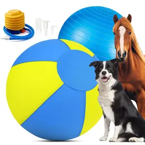 Outdoor Interactive Dog Toy, Interactive Herding Ball, 18-inch Horse Ball, Bite-resistant Chew Ball for Teeth Grinding & Boredom Relief, Pet Training Ball, Inflatable Training Ball