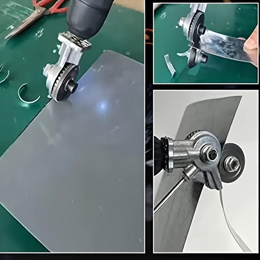 Multifunctional Electric Drill Plate Cutter, Multipurpose Sheet Cutter, High Speed Rotor Electric Nibbler for Cutting, Cordless Cutting Machine, Power Tool Accessories, Hardware