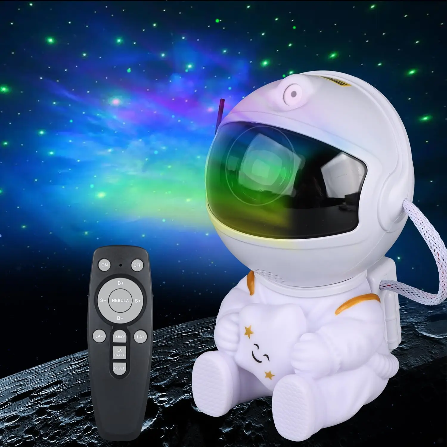 Astronaut Star Projector, Star Projector Galaxy Light for Kids,8 Modes Remote and 270 °   Adjustable Led Lights for Bedroom, Girls Room Decoration, Home Theater, Ceiling, Timer(Original White)