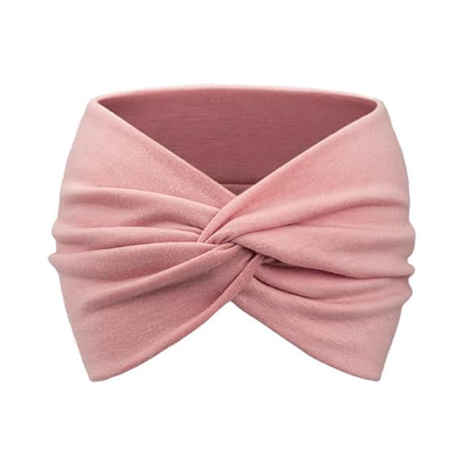 Women's wide sports headband - sweat-absorbent, face wash headband, retro chic hair tie - wholesale