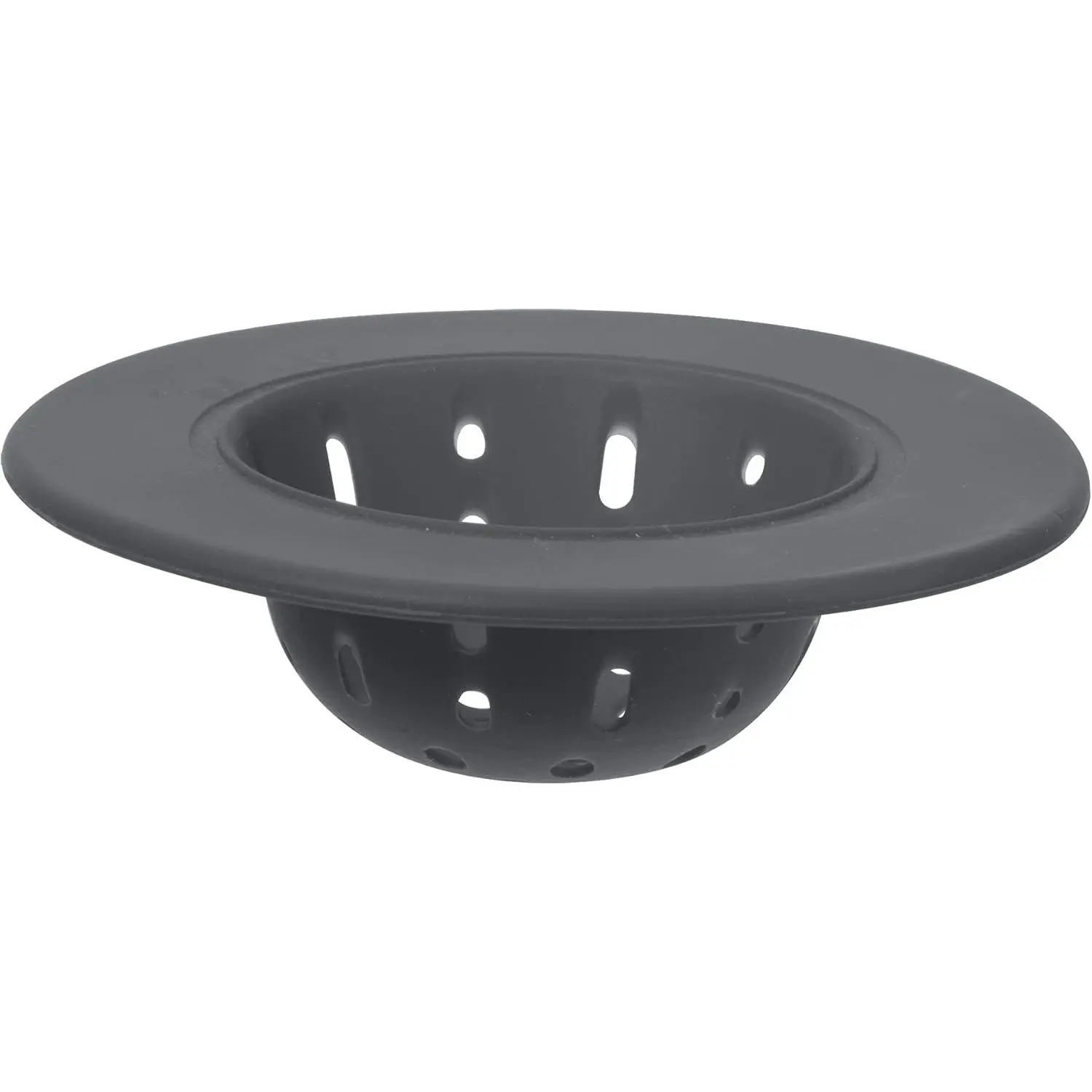 OGGI 4.6" Diameter Gray Silicone Kitchen Sink Strainer, Multi-Function Drain Stopper Sink Plug
