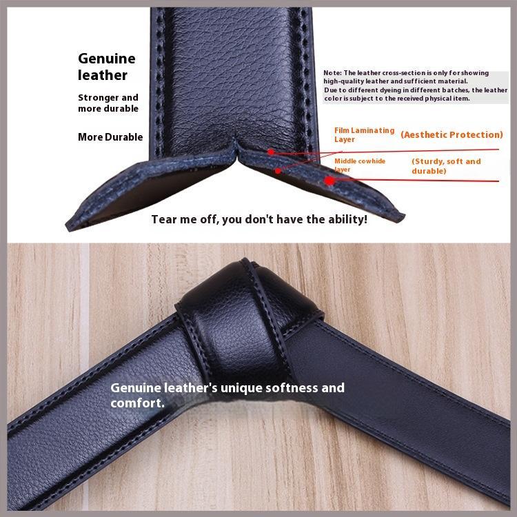Belt Men's high-end leather automatic buckle head cowhide belt Men's business men's belt Casual classic belt Belt Men's high-end leather automatic buckle head cowhide belt Men's business men's belt Casual classic belt