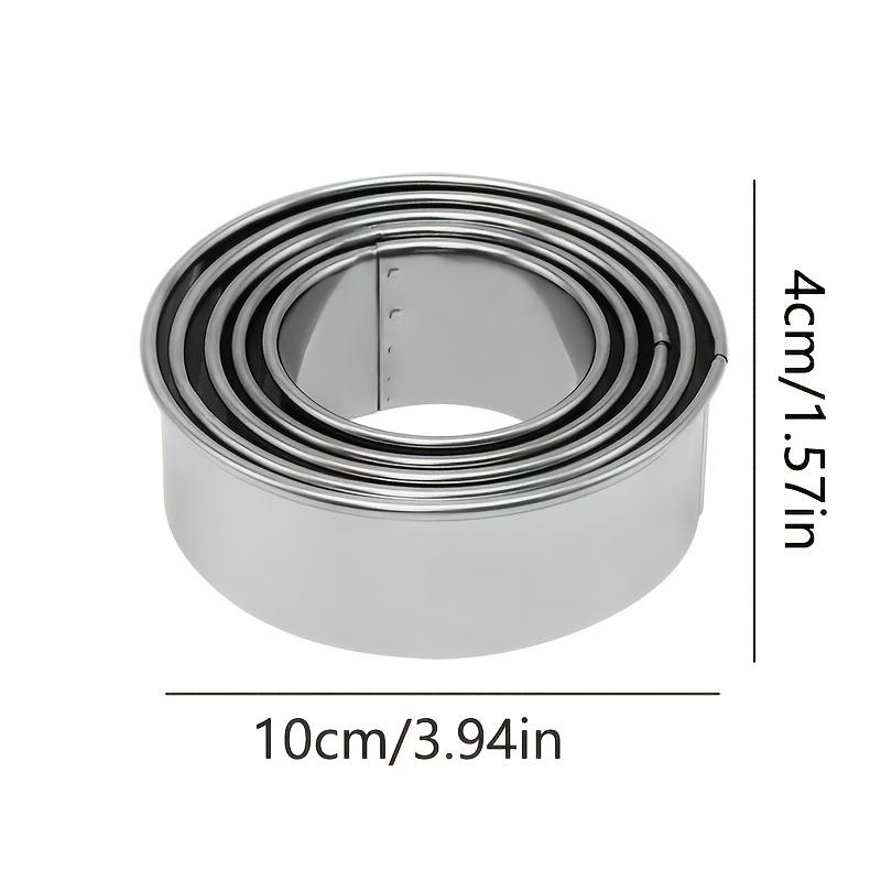 [Dumpling Mold Set] 5pcs Stainless Steel Round Dumpling Mold Set - Perfect for making dumplings, dough wrappers, cookies, and biscuits in the kitchen, Best for Christmas, Perfect for Thanksgiving