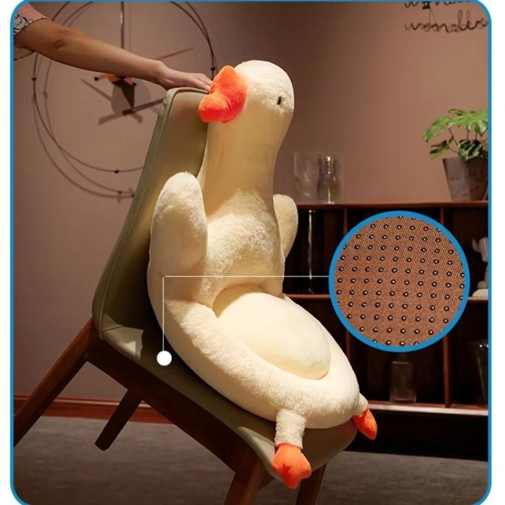 Cartoon Design Big White Goose Cushion Integrated Design Backrest Cushion Office Cushion Thickened Student Cushion
