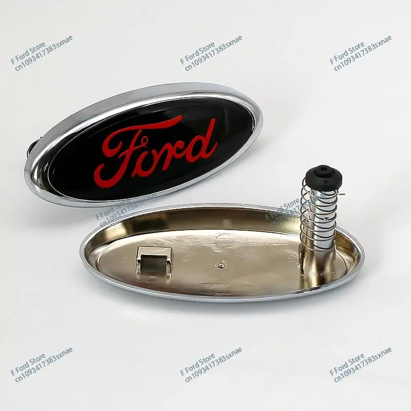 Car Logo Front Head Hood Bonnet Rear Trunk Badge 14.5cm ABS Emblem For Ford Mondeo Focus Fusion MK2 MK4 F150 F250 Accessories
