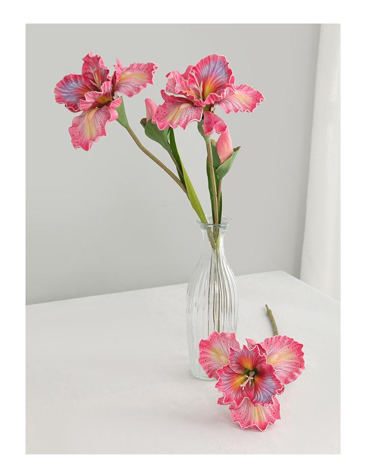 Eternal Iris 3-Stem Bundle| Premium Faux Florals for Mother's Day Gift & Aesthetic Home Decor| Bendable Stems|Premium Faux Florals