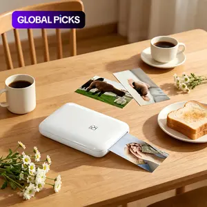 Han Yi Mt53 Portable Color Photo Printer, Portable Picture Printer, Bluetooth-compatible Mini 3 Inch Pocket Printer, Wireless Photo Printer, Instant Photo Printer, Ideal for Students, Travel Bloggers, Family Photos, Gifts #GLOBAL PICKS