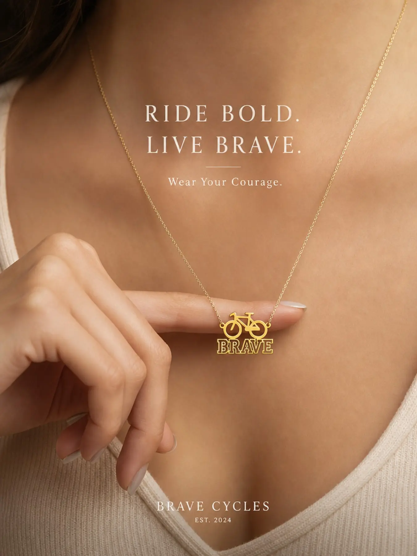 New Titanium Steel Lightweight Bike Pendant Necklace, Fashion Customizable Alphabet Jewelry for Women, Perfect Birthday Gift