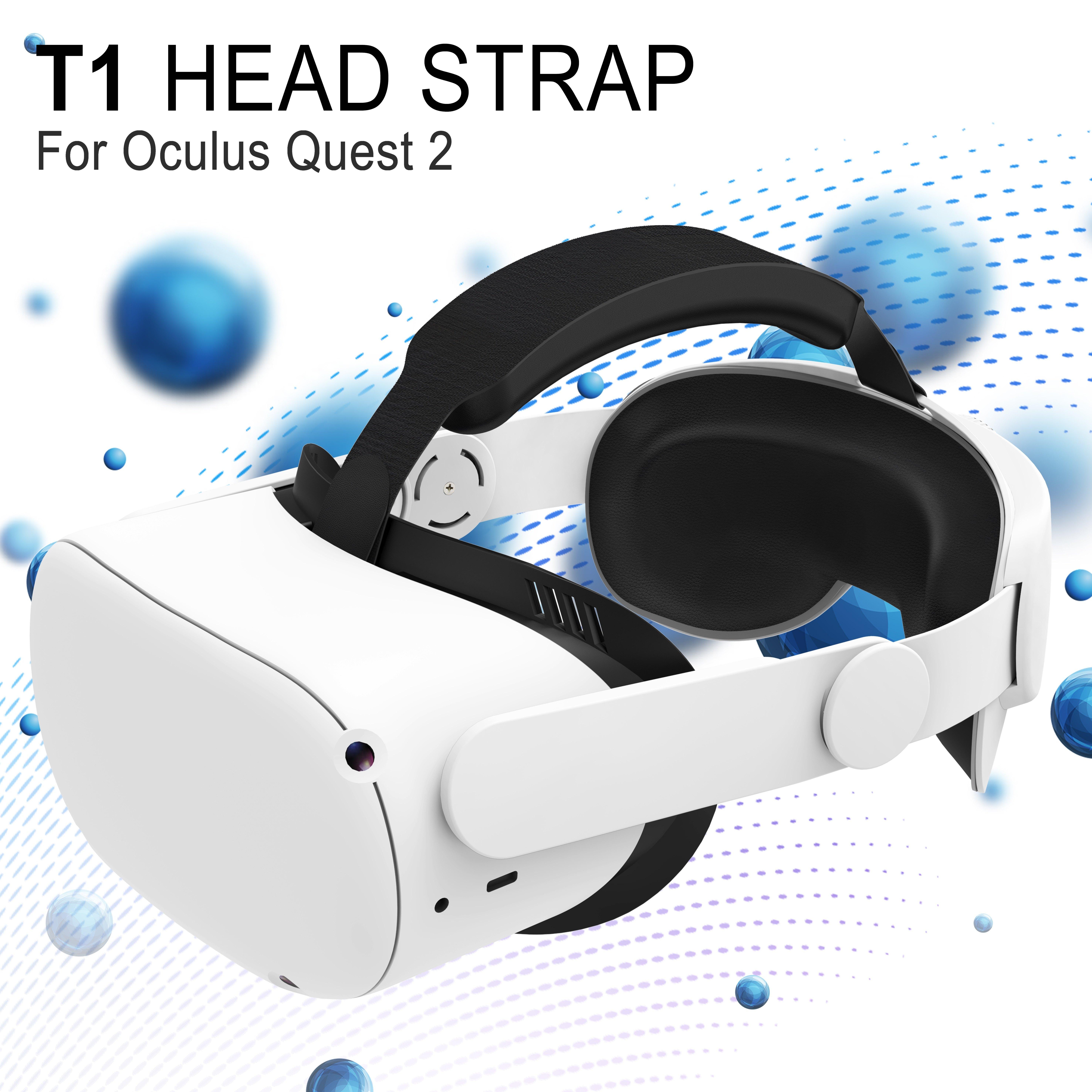 Head Strap Compatible with Oculus Quest 2, Meta Quest 2 Accessories Adjustable Elite Strap Replacement for Enhanced Comfort Support and Gaming Immersion in VR (Without Battery)White & Black Color Options smart ring ultrahuman