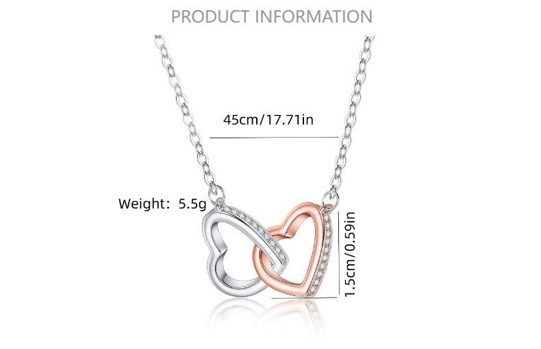 Mother’s Day Gift for Mom – Meaningful Heart Necklace with Love Message Card