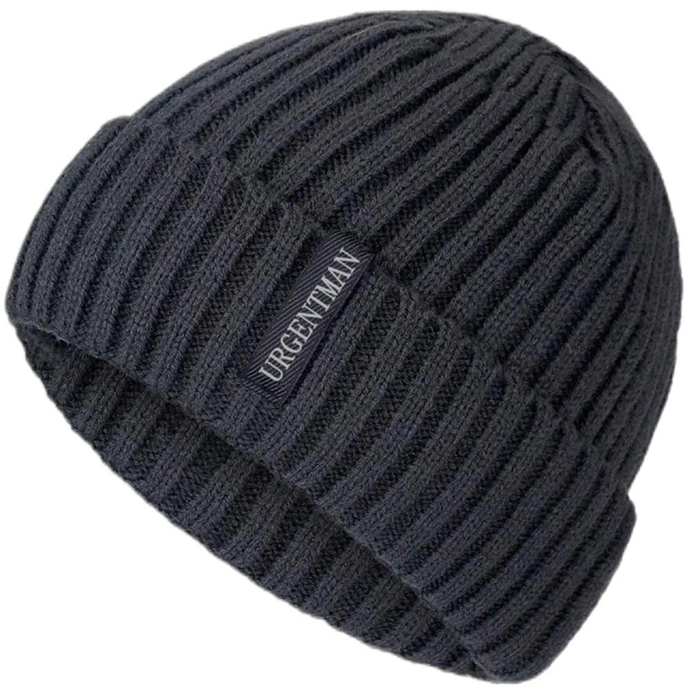 Hot Sale Premium Warm Winter Hat Stylish Plush Fur Lined Thick Cozy Beanie Hat Outdoor Casual Knitted Hats For Men & Women