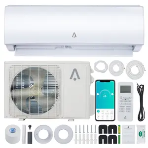 18,000 BTU Ductless Mini Split Heat Pump AC & Heater, 21 SEER2 R454B Inverter, WiFi Enabled, Pre-Charged Condenser, Wall Mount with Installation Kit 208/230V for 1250 Sq Ft