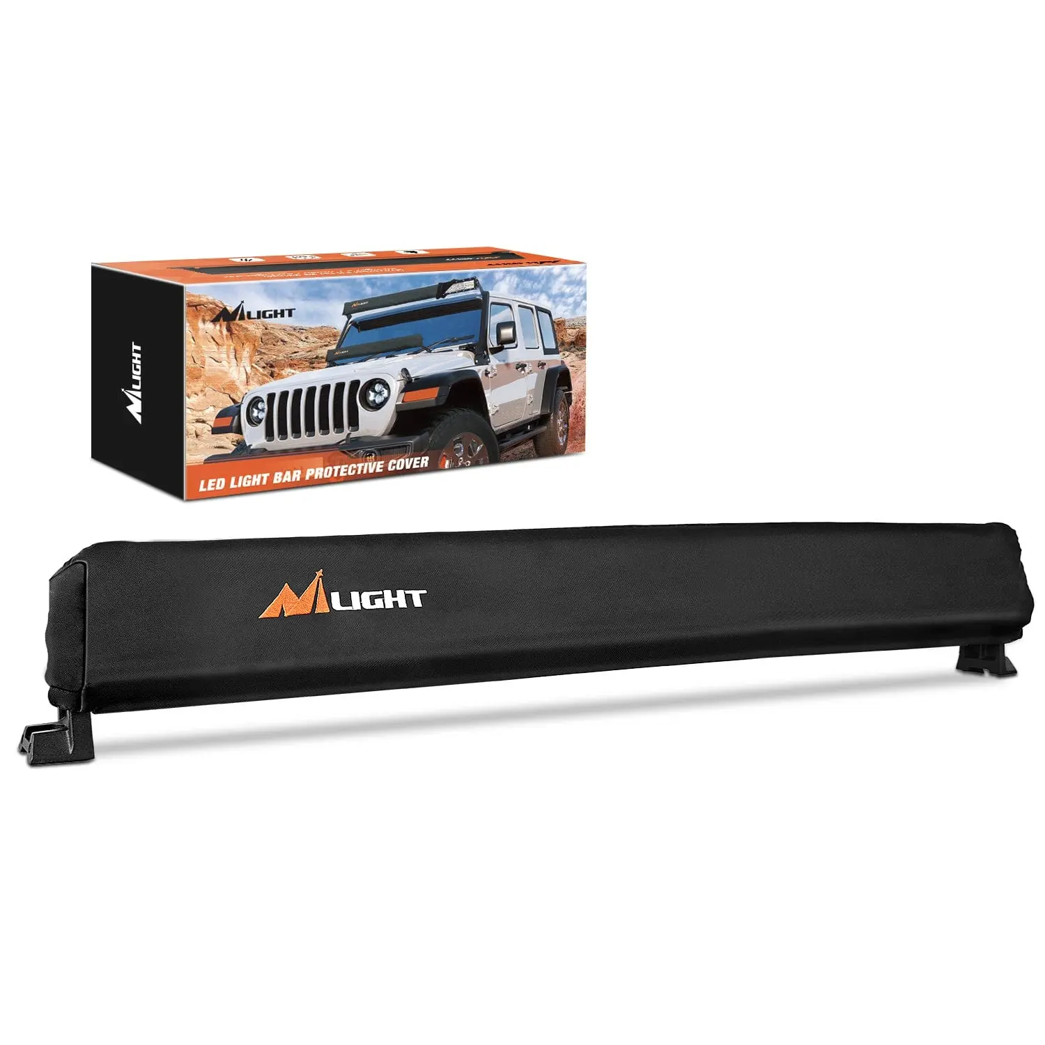 Nilight LED Light Bar Cover 32 Inches Black Nylon Protective Sleeve Universal Fit Straight and Curved Bar Waterproof Dustproof Scratch-Proof Light Cover for Driving Off Road Lights fathersdaygift