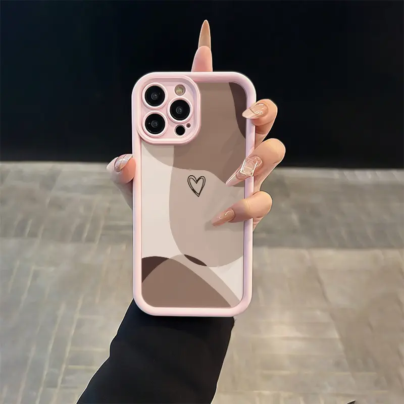 Phone Case: 1 High-quality Pink TPU Case with Colorful Heart Pattern, Drop-proof, Precise Cutouts, Full-coverage Protection. Suitable for Apple iPhone X/11/12/13/14/15/16 Plus/17 Pro Max, Ideal Birthday Gift