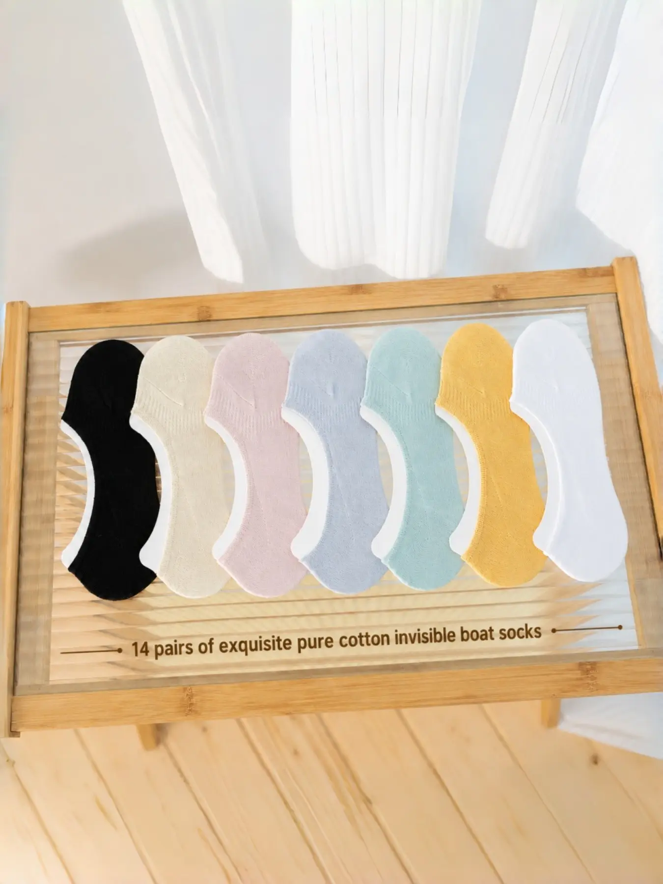 14 Pairs Invisible Socks Set, Lightweight Breathable Soft Anti-Odor Comfort, Women's Cotton Secretive Socks, Summer Fall Non-Slip Silicone Heel，Heel socks prevent them from falling off.