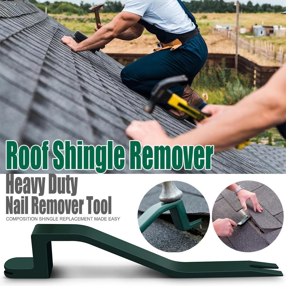 Roof Snake Tool Shingle Pry Bar Heavy Duty Nail Remover Tool  Roof Shingle Remover Professional Roofing Tools Heavy-Duty Multi-Purpose Roof Shingle Remover Tool - Durable Metal Construction, Easy Roofing and Woodworking